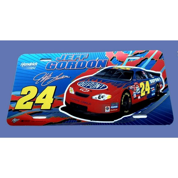 Wincraft Racing & Winner's Circle Jeff Gordon #24 Plastic License Plate Lot OF 2 - Picture 7 of 10